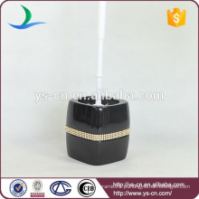 YSb50107-01-tbh Suporte de escova de toucador de dolomita preto com diamante